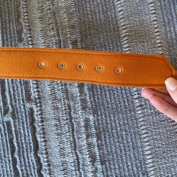 Vintage Gold & Orange Cloth Belt - Picture 8 of 8